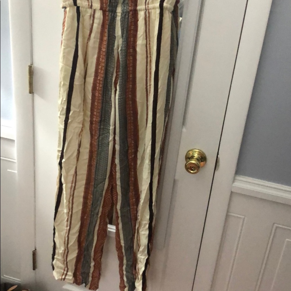 Striped Fall Jumpsuit - Picture 5 of 5